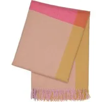 vitra - couverture colour block, rose/beige
