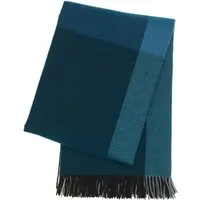 vitra - couverture colour block, noir/bleu