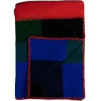 røros tweed - mikkel couverture en laine 200 x 135 cm, dark