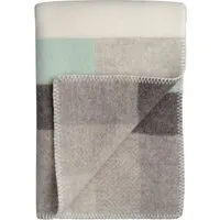 røros tweed - mikkel couverture en laine, 135 x 200 cm, gris
