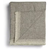 røros tweed - una couverture en laine 200 x 150 cm, gris