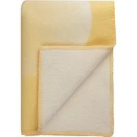 røros tweed - moon couverture, en forme de croissant,135 x 200 cm, yellow ray