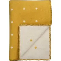 røros tweed - pastille couverture de laine 200 x 135 cm, sun yellow