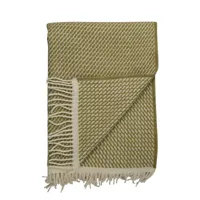 røros tweed - mello couverture de laine, 210 x 150 cm, leaf green