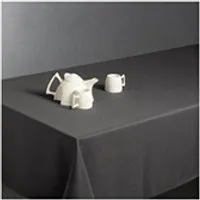 nappe de table atmosphera nappe anti taches rectangulaire 150 x 300 cm - gris foncé
