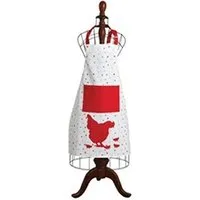 torchon aubry gaspard - tablier de cuisine en coton poule rouge