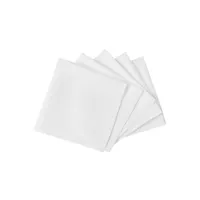 serviette de table vidaxl serviettes de table 10 pcs blanc 50x50 cm