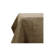 nappe de table deconovo nappe imperméable anti tache rectangulaire effet lin pour table de jardin 150x300cm taupe clair