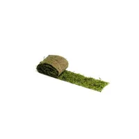 chemin de table artifetes ruban de table mousse végétale jute 10cmx2m vert - 77165