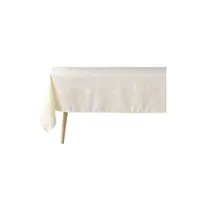 nappe de table douceur d'interieur nappe rectangulaire artifice - 140 x 300 - naturel et or -