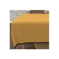 nappe de table soleil d'ocre nappe rectangle anti-tâches en microfibre lavée 140x240 cm boheme moutarde, par