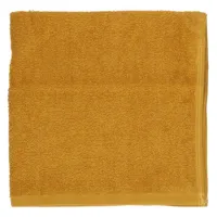essuie-main, coton recyclé, jaune ocre, 50 x 50 cm