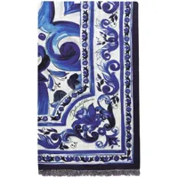 dolce & gabbana serviette de bain blu mediterraneo (180cm x 120cm) - bleu
