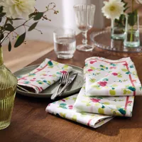 serviettes de table fleurs en fête