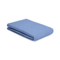 au printemps paris - drap plat 270 x 310 cm lin en tissu, lin lavé couleur bleu 19.83 made in design