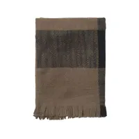 ferm living - plaid plaids en tissu, laine couleur beige 120 x 170 2 cm designer trine andersen made in design