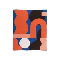 slowdown studio - plaid en tissu, polyester couleur multicolore 127 x 153 1 cm designer jesse brown made in design