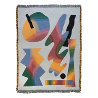 slowdown studio - plaid en tissu, coton couleur multicolore 137 x 178 1 cm designer tefi copertini made in design