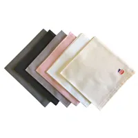 serviette de table en coton gris 45x45 cm
