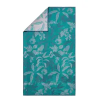 drap de plage imprimé en coton turquoise 100x180