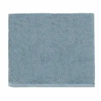 drap de bain uni en coton bleu baltique 90x170