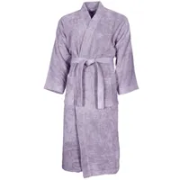peignoir col kimono en coton  parme l