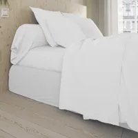 drap plat   coton blanc 180x290 cm
