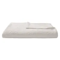 jete de lit coton blanc 250x260 cm