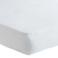 drap housse en lin métis blanc 200x200