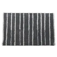 tapis de bain ou descente de lit antidérapant gris perle 140x200 cm