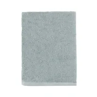 serviette de bain unie en coton gris plume 55x100