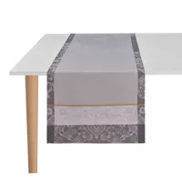chemin de table en coton zinc 50 x 150