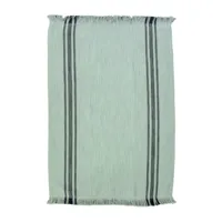 torchon lavé métis lin & coton vert 50x70
