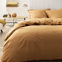 parure de lit en coton ambre 260x240 made in france