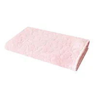 drap de bain coton rose clair 90x150 cm