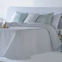 couvre lit réversible jacquard de coton 250x270 cm