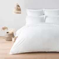 parure de lit    blanc 260 x 240 cm coton
