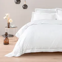 parure de lit    blanc 240 x 220 cm coton égyptien