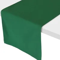 chemin de table diabolo traité téflon 45x150 cm - vert sapin